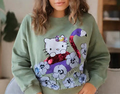 Kitty Sequence Sweat Shirt