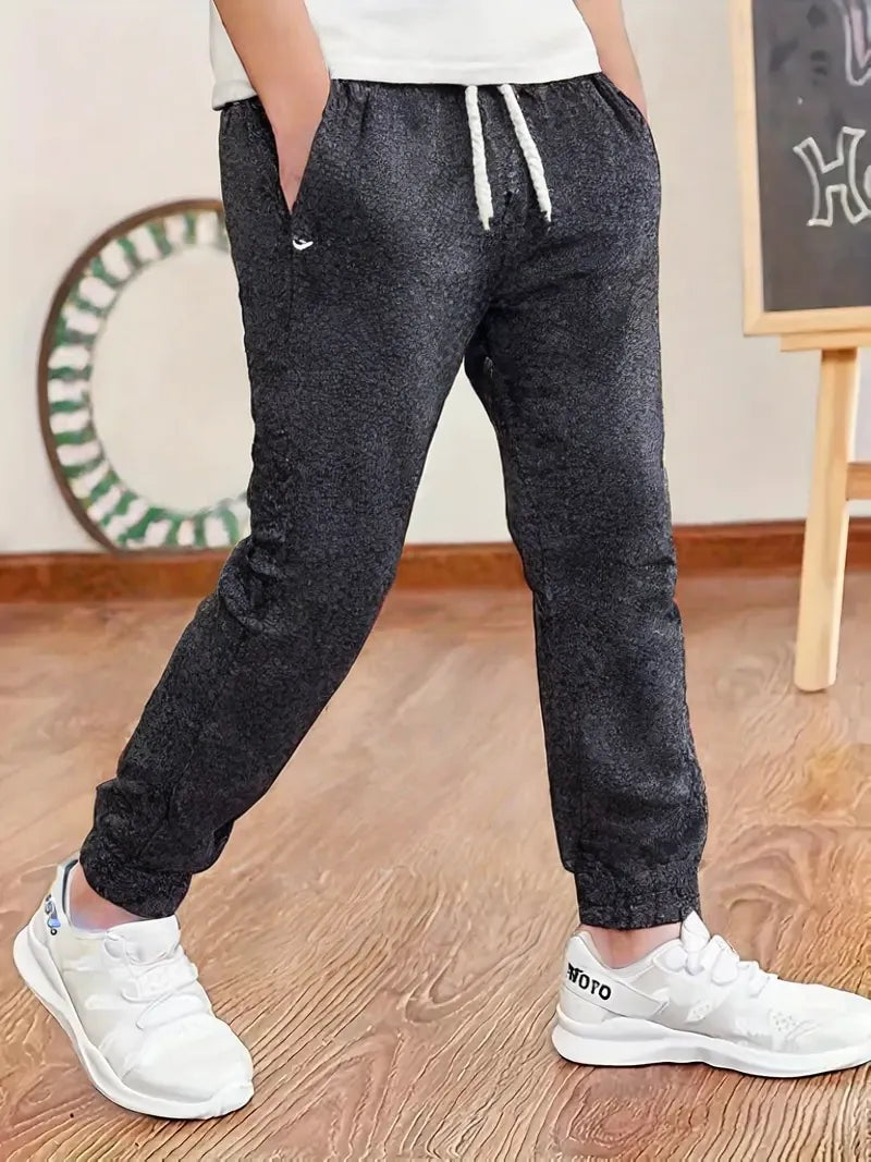 KIDS JOGGER-PANTS-CHARCOAL