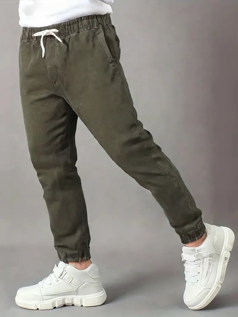 KIDS JOGGER-PANT-OLIVE GREEN