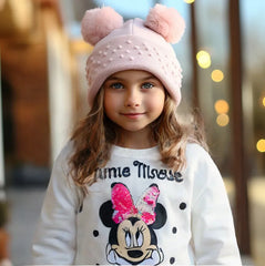 Zara Minnie Mouse Sequence Sweat Shirt