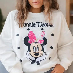 Zara Minnie Mouse Sequence Sweat Shirt