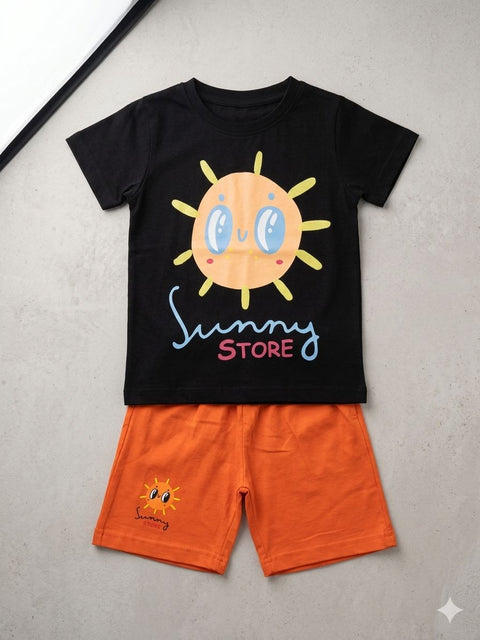 Grey & Yellow 'Happy Sun' Tracksuit